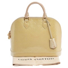 Louis Vuitton Vert Impression Monogram Vernis Leather Alma PM Bag