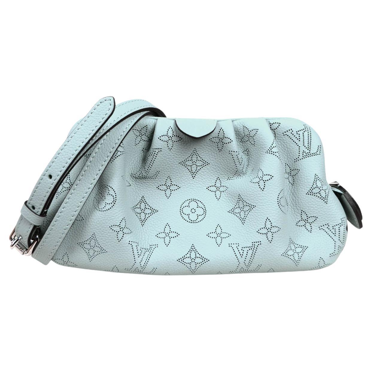Louis Vuitton Vert Lagon Monogram Mahina Scala Mini Pouch Clutch/ Crossbody Bag