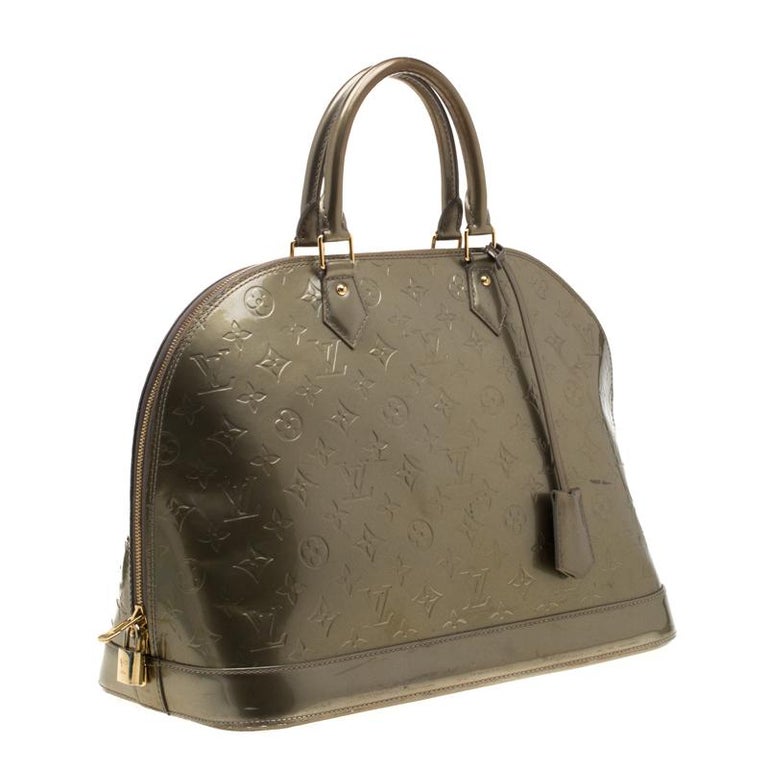 Louis Vuitton Alma Handbag Monogram Vernis Gm At 1stdibs