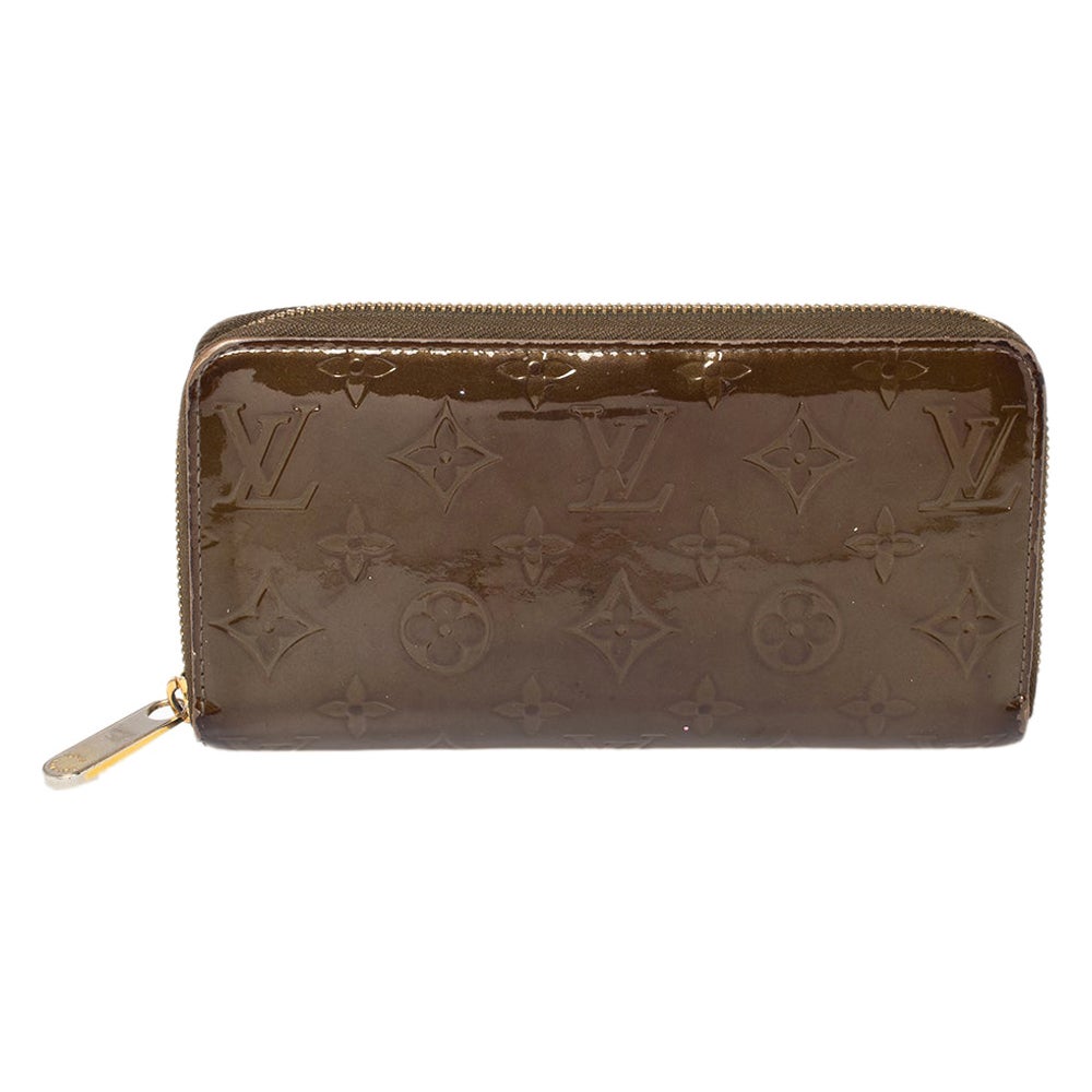 Portafoglio Louis Vuitton Vert Olive Monogram Vernis Zippy