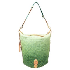 Louis Vuitton Vert Ombre Monogramm Denim Sunburst PM Limited Edition Tasche