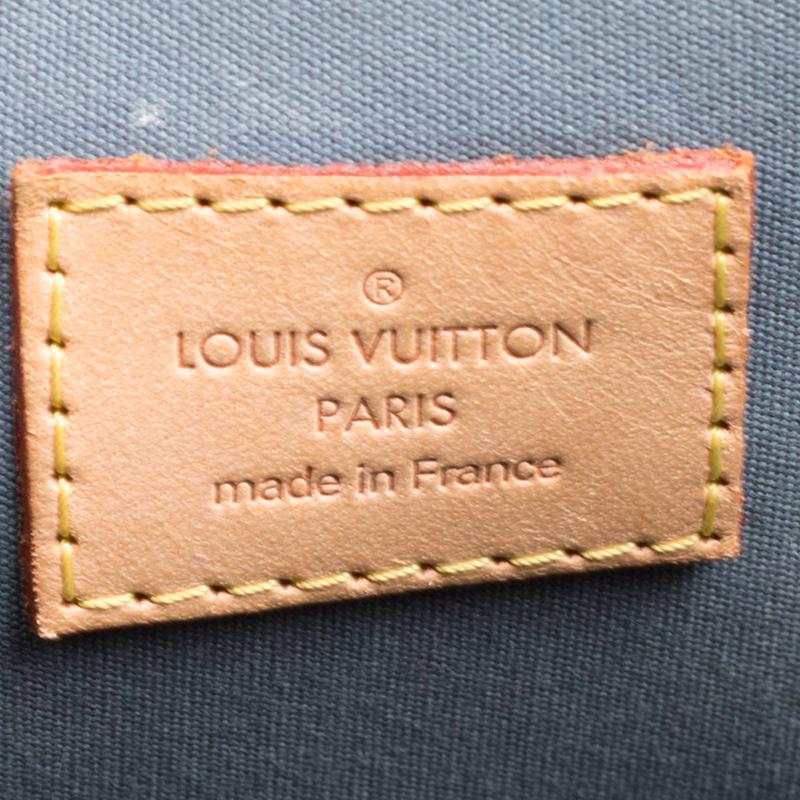 Louis Vuitton Vert Tonic Monogram Vernis Alma GM Bag 1