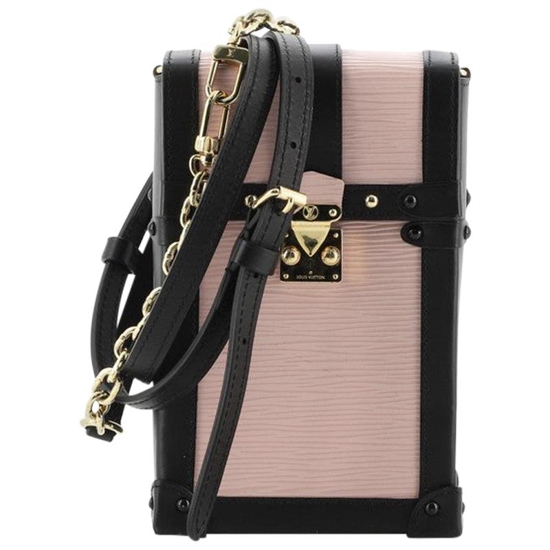 Louis Vuitton Black Leather Epi Vertical Trunk Pochette