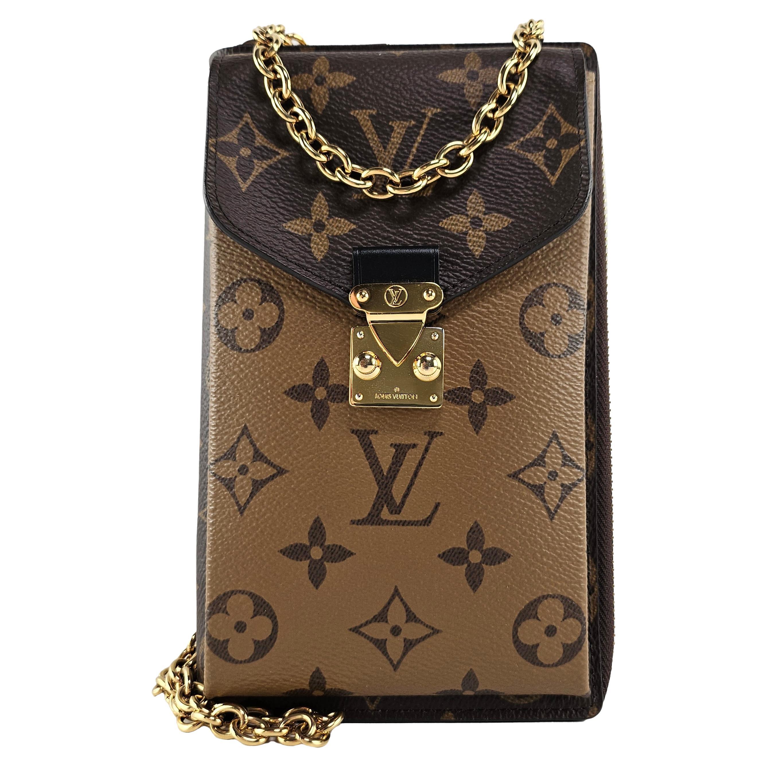 Louis Vuitton Vertical Zippy Metis Chain Wallet Reverse Monogram