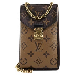 Vertikaler Reißverschluss Metis Kette Brieftasche von Louis Vuitton mit umgekehrtem Monogramm