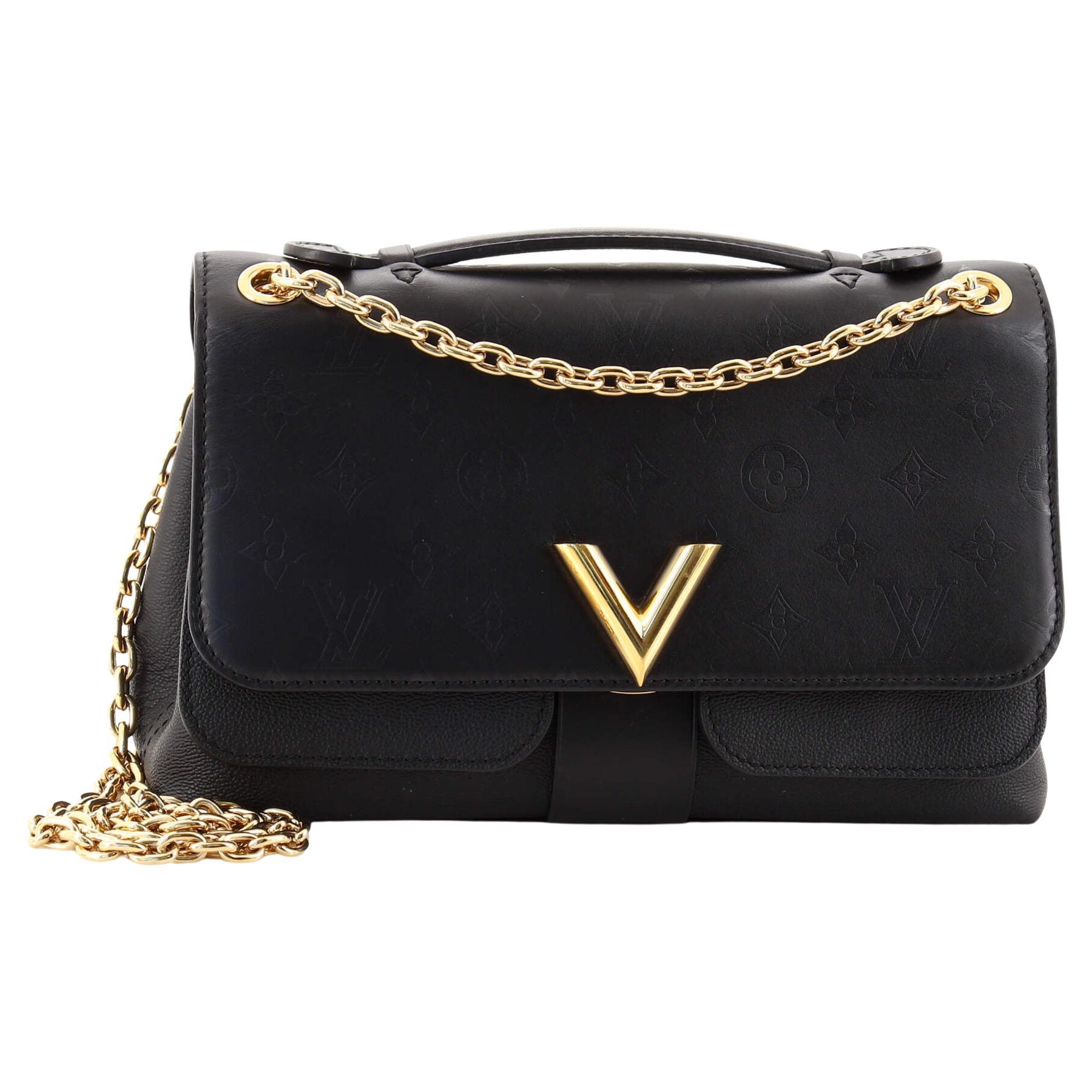 Louis Vuitton Very Chain Bag Whipstitch Leather at 1stDibs  lv very chain  bag, louis vuitton chain bag, louis vuitton black shoulder bag with gold  chain