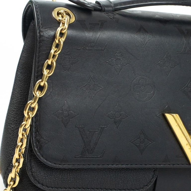 Louis Vuitton, Very Chain in black leather For Sale 12