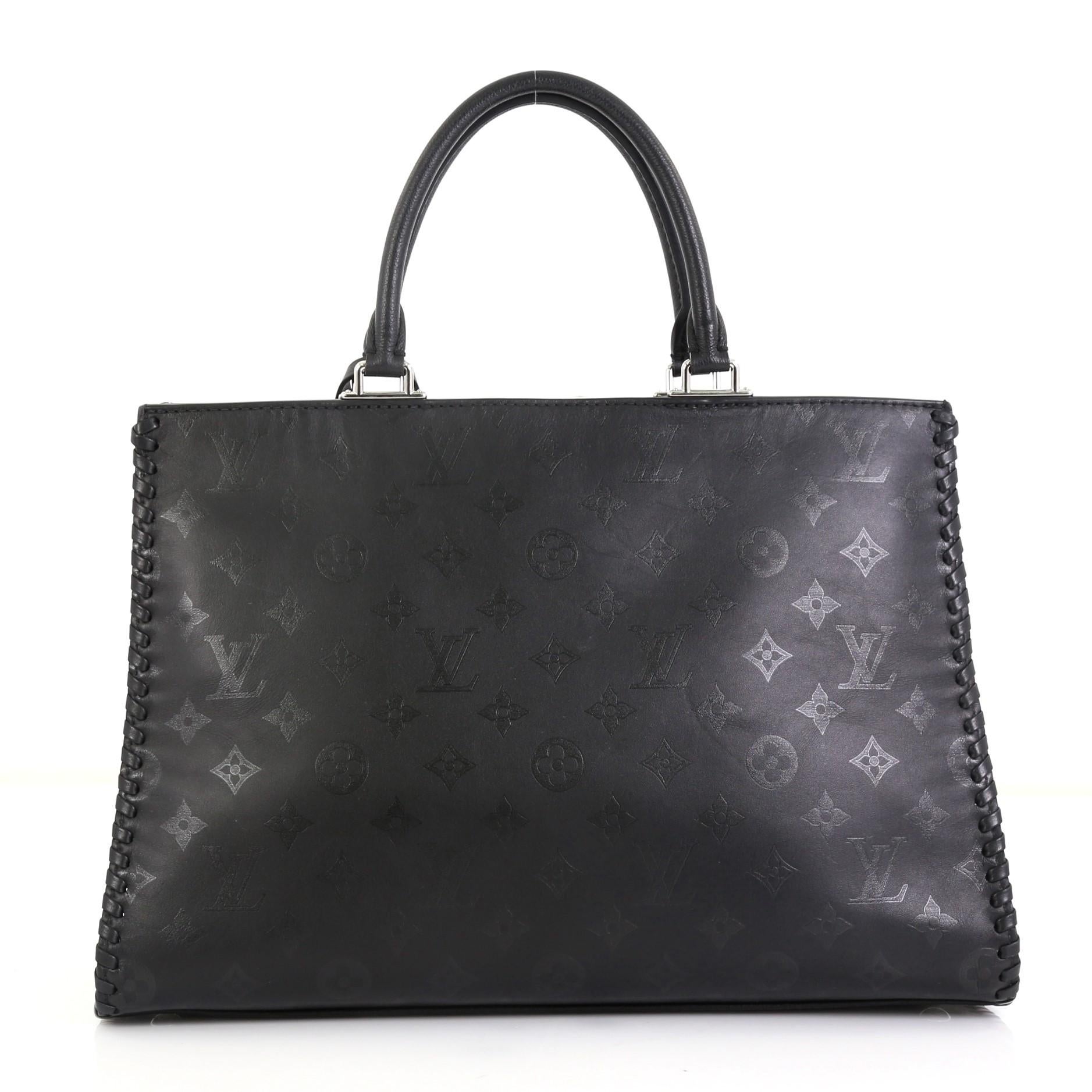 Black Louis Vuitton Very Zipped Tote Monogram Leather
