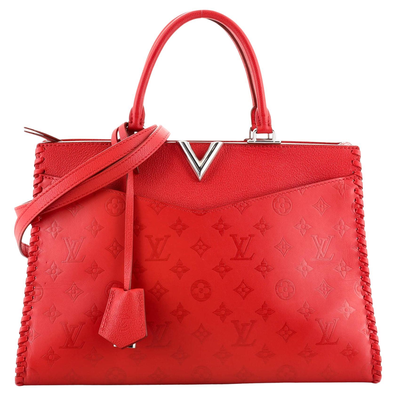 LOUIS VUITTON Tote W Bag in Toile and Leather at 1stDibs