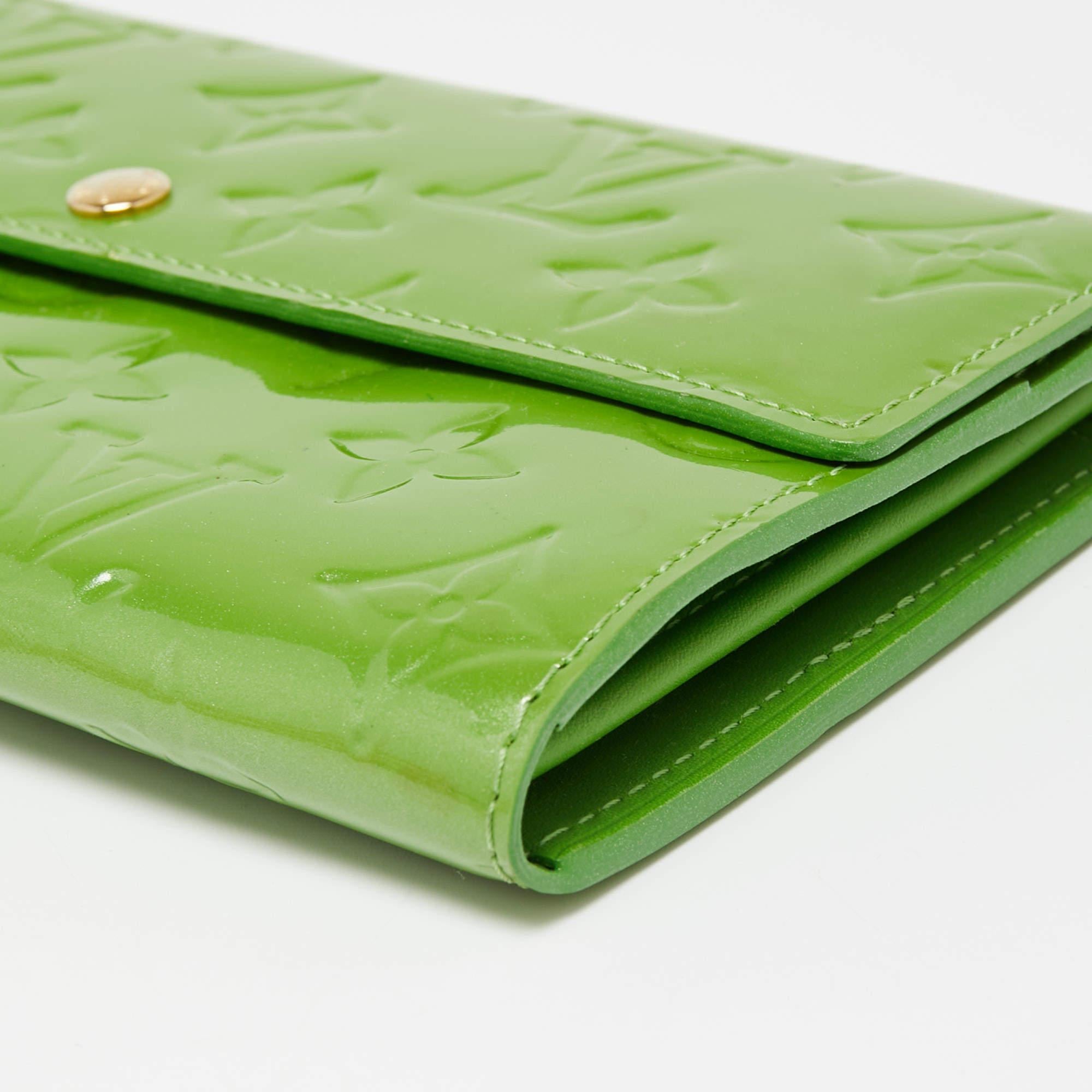 Louis Vuitton Vet Tonic Monogram Vernis Sarah Wallet 5