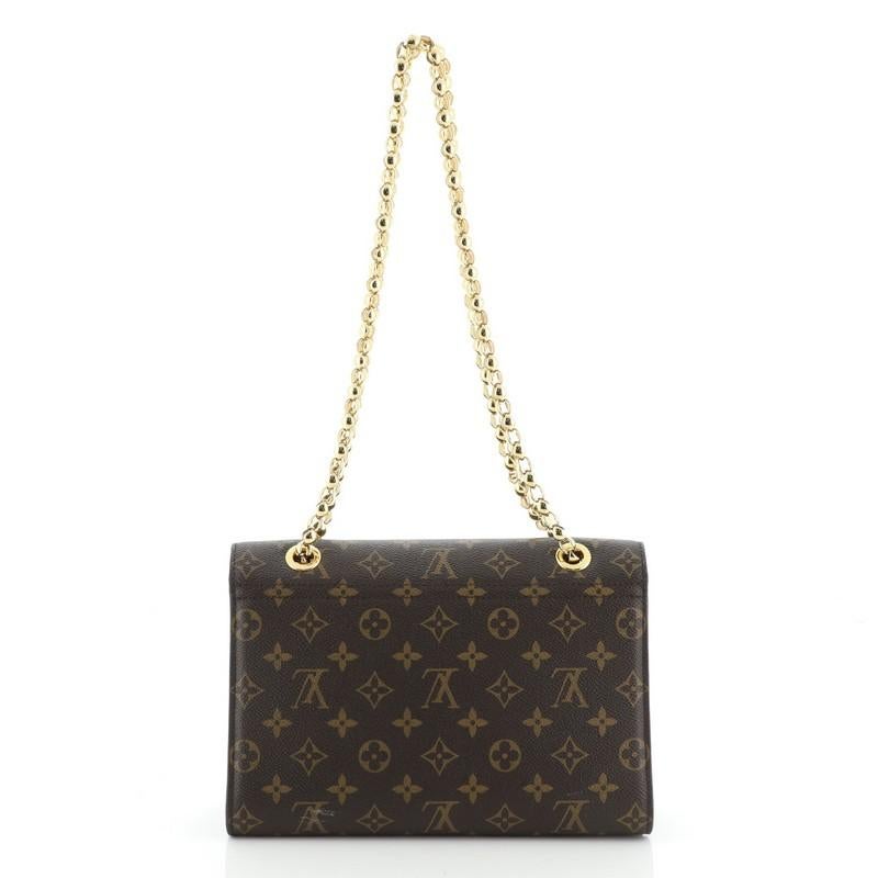 Louis Vuitton  Victoire Handbag Monogram Canvas and Leather In Good Condition In NY, NY