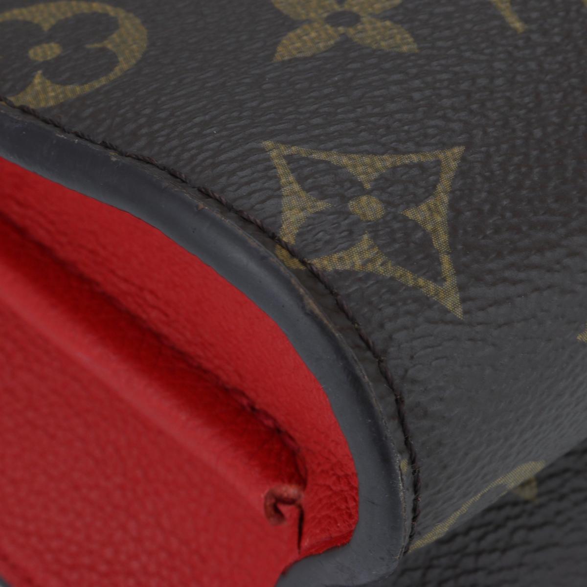 Louis Vuitton Victoire Monogram Bag with Cherry Red Interior 2016 For Sale 5