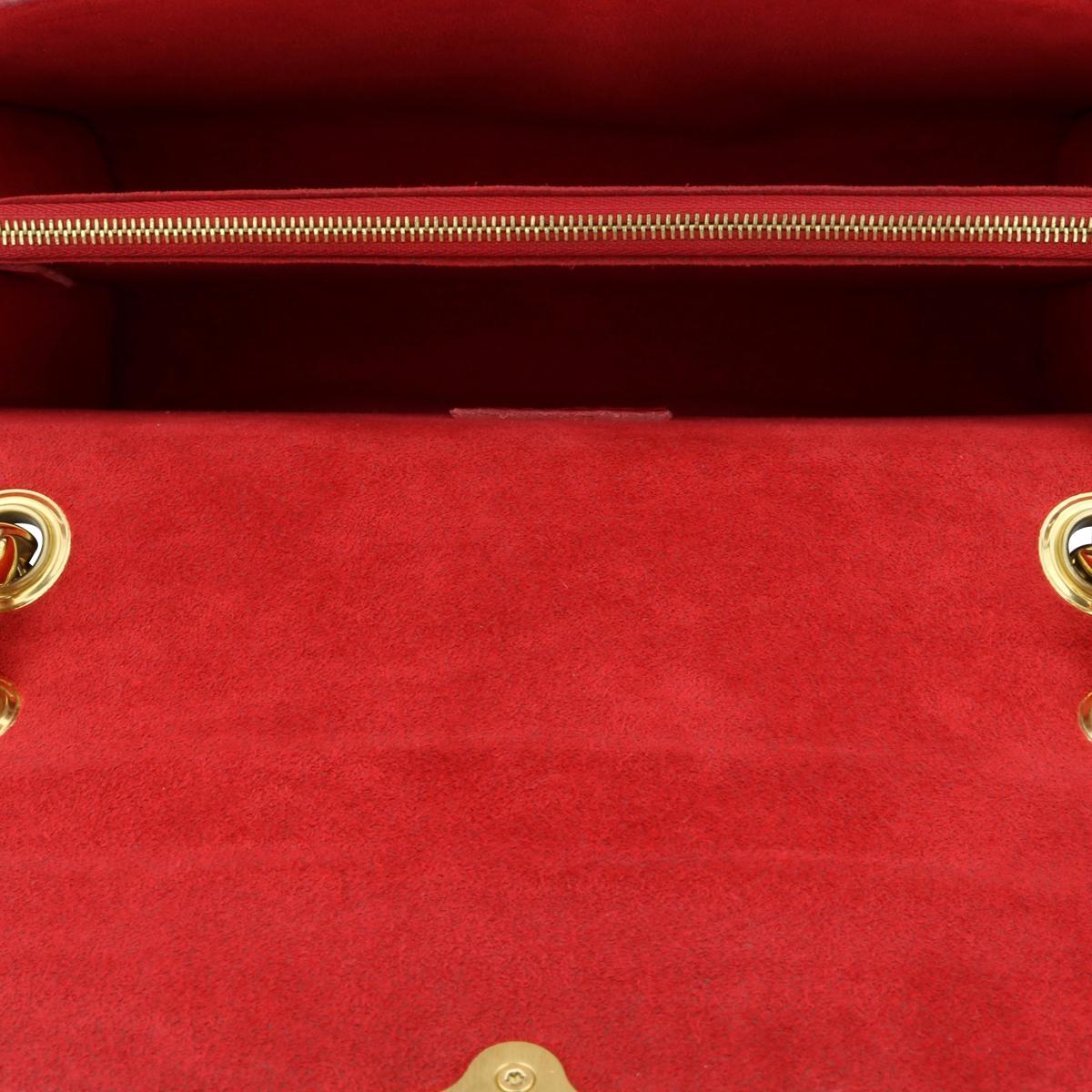 Louis Vuitton Victoire Monogram Bag with Cherry Red Interior 2016 For Sale 10