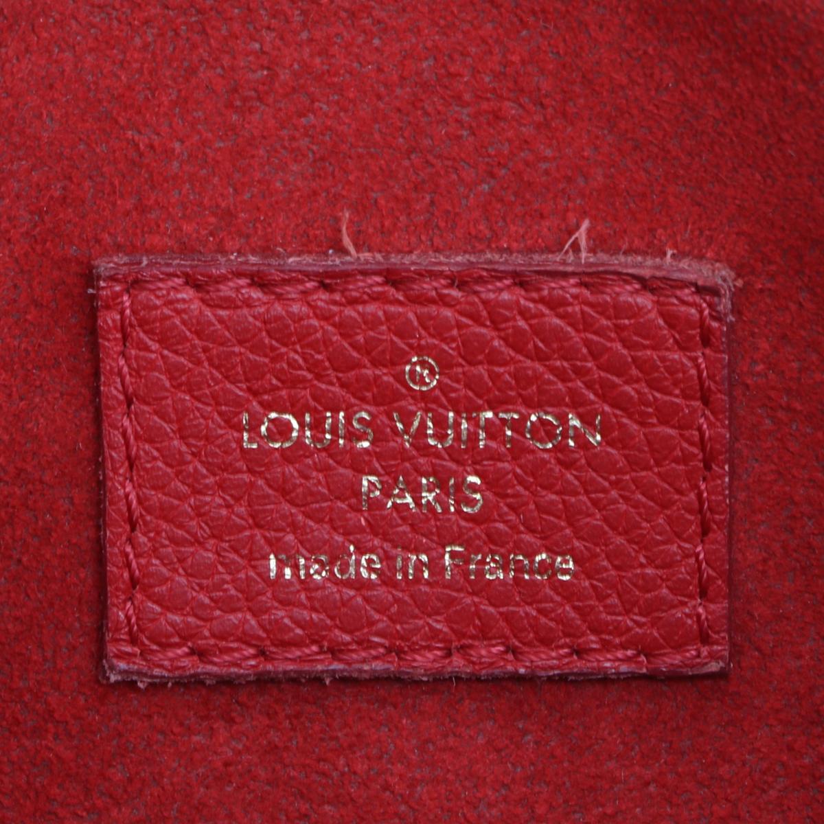 Louis Vuitton Victoire Monogramm-Tasche mit Kirschroter Innenseite 2016 im Angebot 11