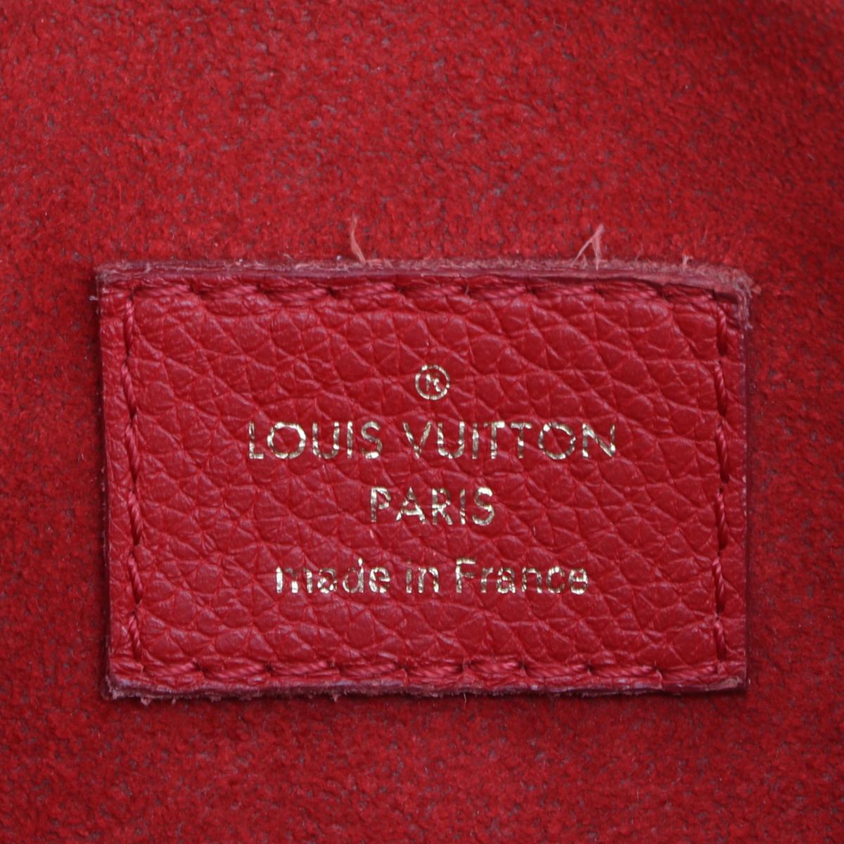 Louis Vuitton Victoire Monogram Bag with Cherry Red Interior 2016 For Sale 11