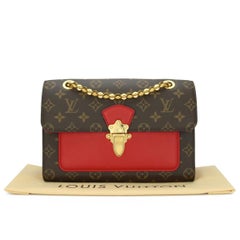 Louis Vuitton Victoire Monogram Bag with Cherry Red Interior 2016
