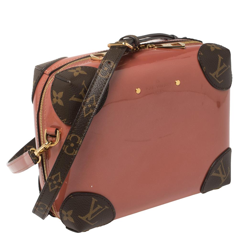 Louis Vuitton Vieux Rose Miroir Venice Leather Crossbody Bag In Good Condition In Dubai, Al Qouz 2