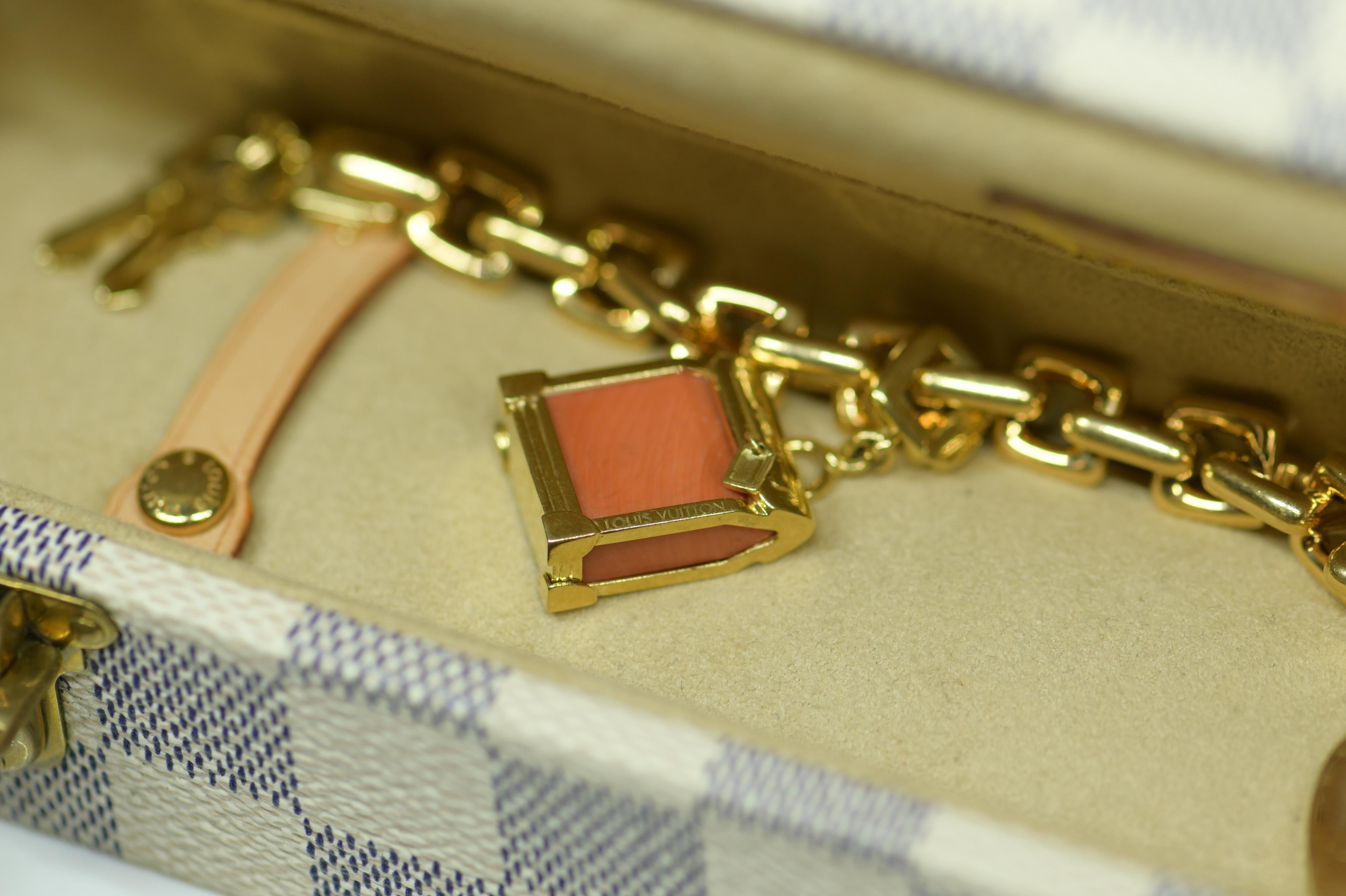 Louis Vuitton Vintage 18 Karat Gold Charm Bracelet with Original Case 2