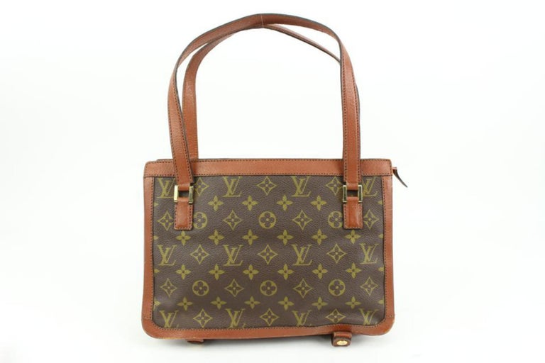 Louis Vuitton Jeune Fille Brown Canvas Leather Monogram Crossbody Bag 1970s  at 1stDibs
