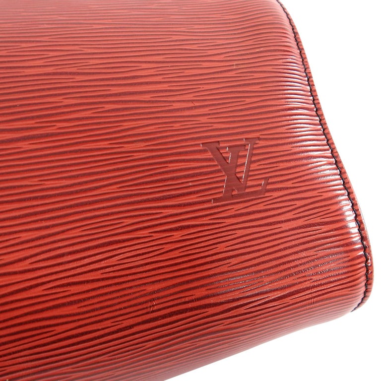 Louis Vuitton Vintage 1991 Red Epi Speedy 25 Bag at 1stDibs