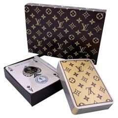 Louis Vuitton Vintage 2 mazzi di carte da gioco francesi con scatola