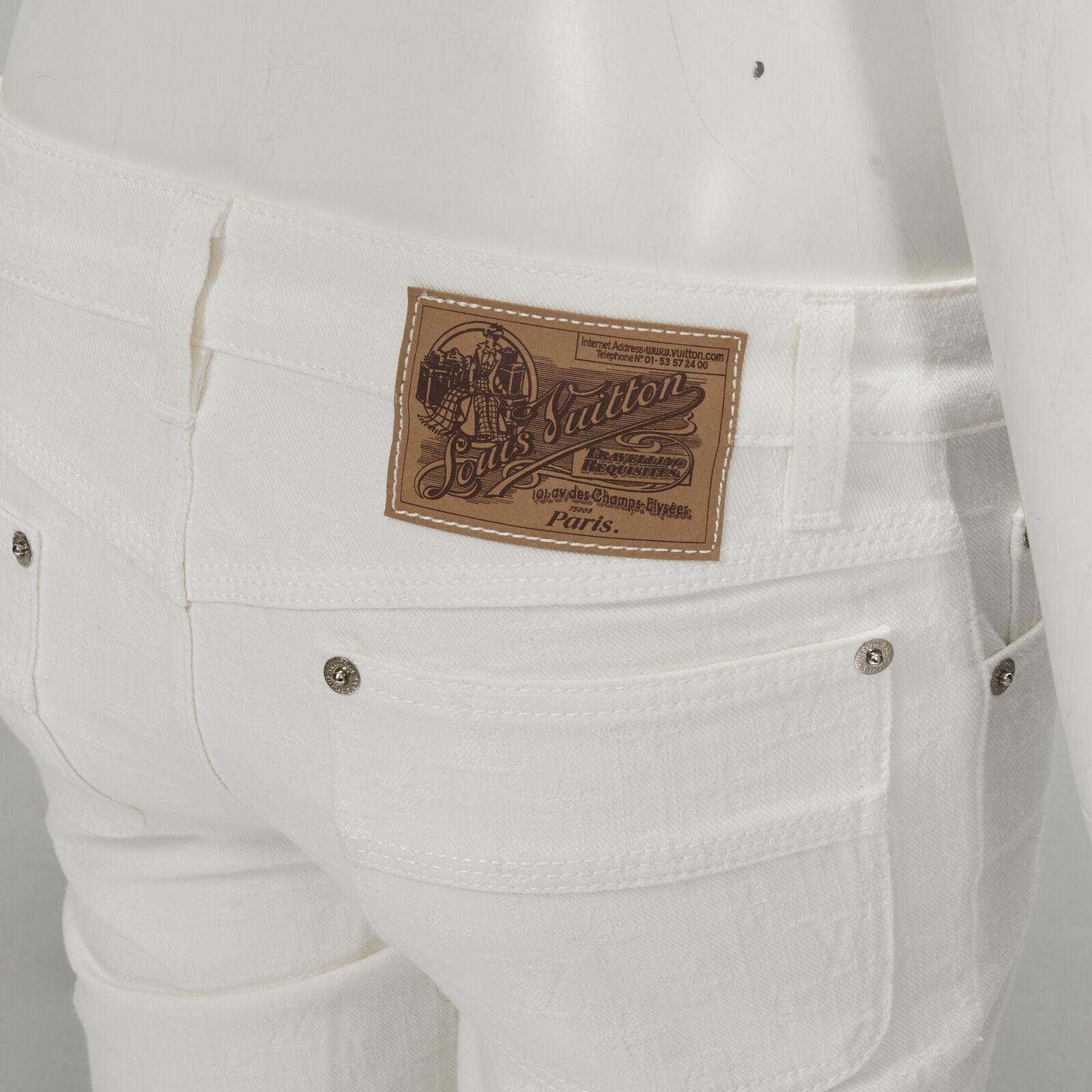 Louis Vuitton Monogram Denim Jeans - 6 For Sale on 1stDibs