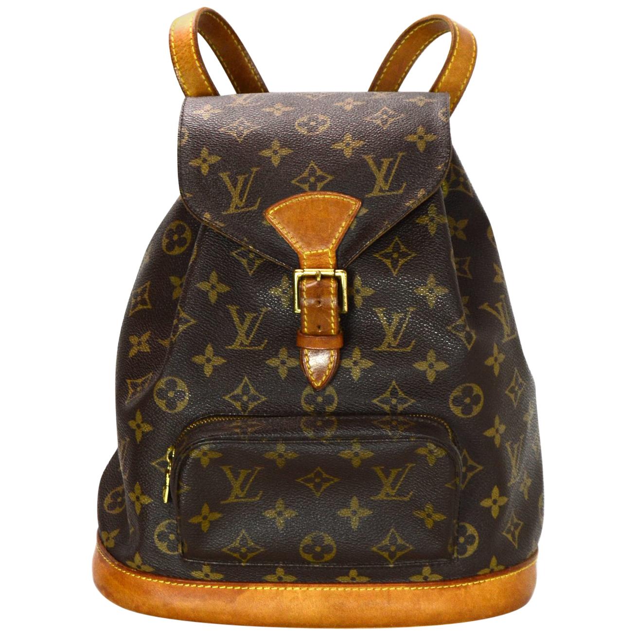 Montsouris MM, Used & Preloved Louis Vuitton Backpack, LXR USA, Brown