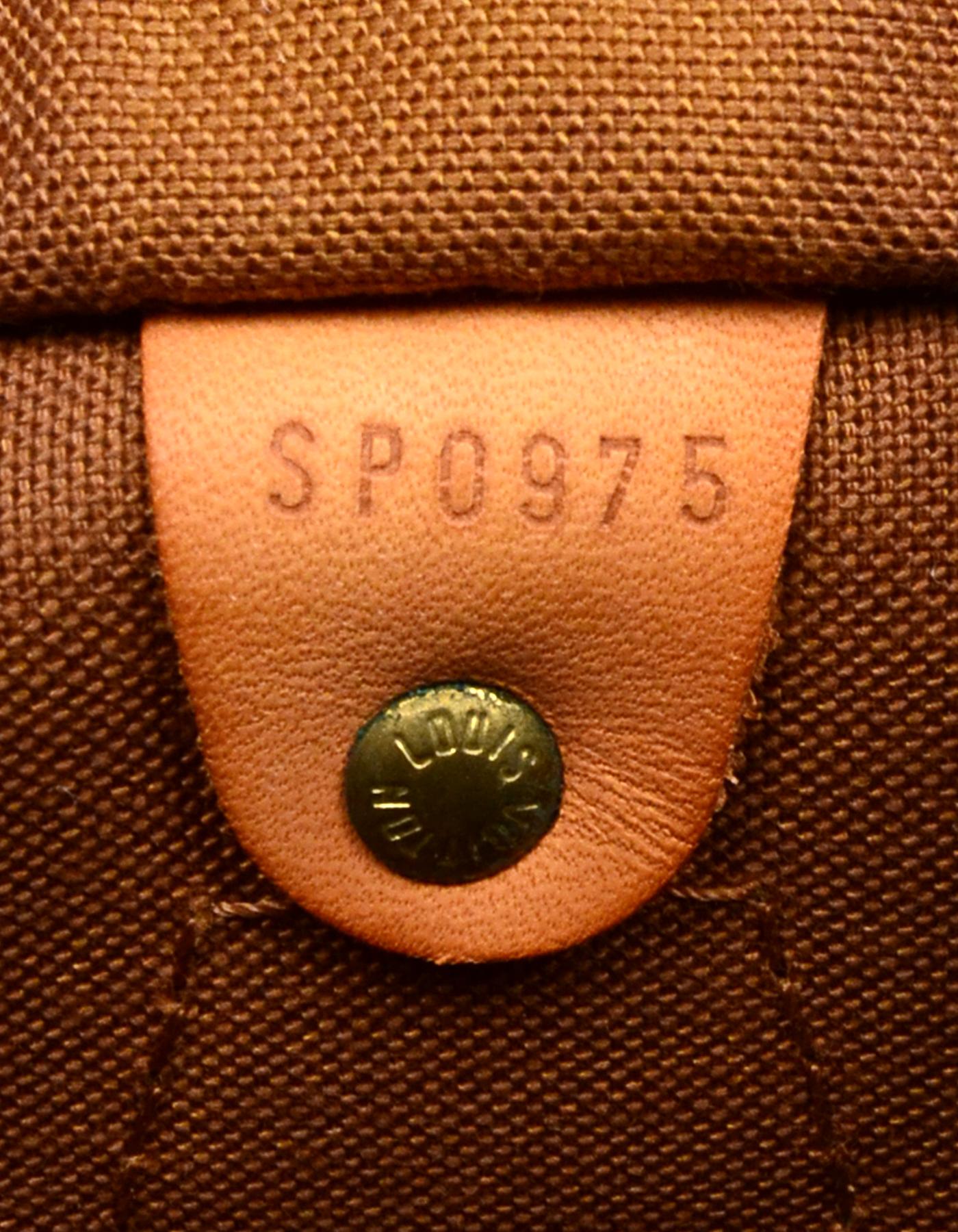 Women's Louis Vuitton Vintage 90's LV Monogram Canvas Speedy 30 Bag