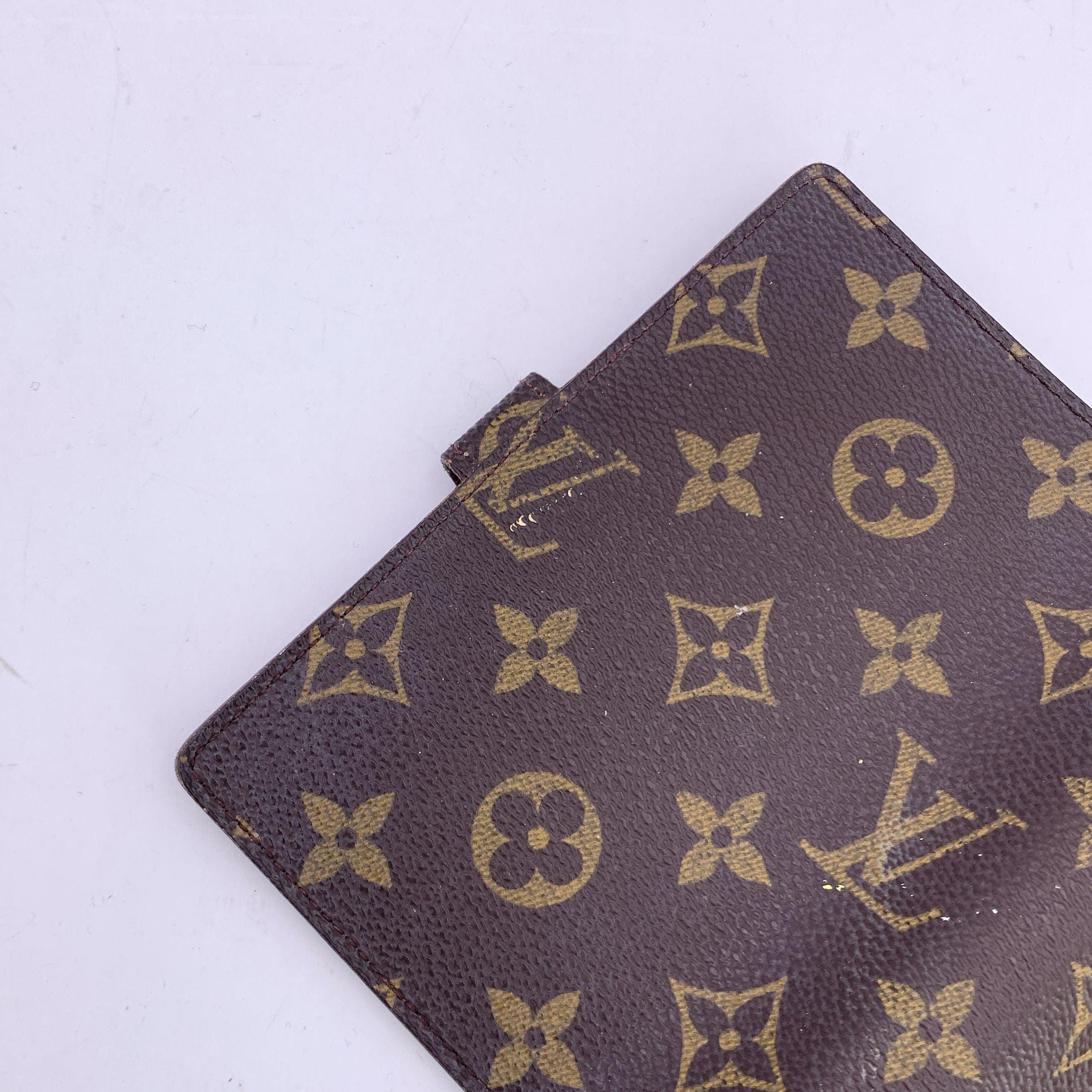 Women's Louis Vuitton Vintage Agenda Cover PM 6 Ring in Monogram Canvas For Sale