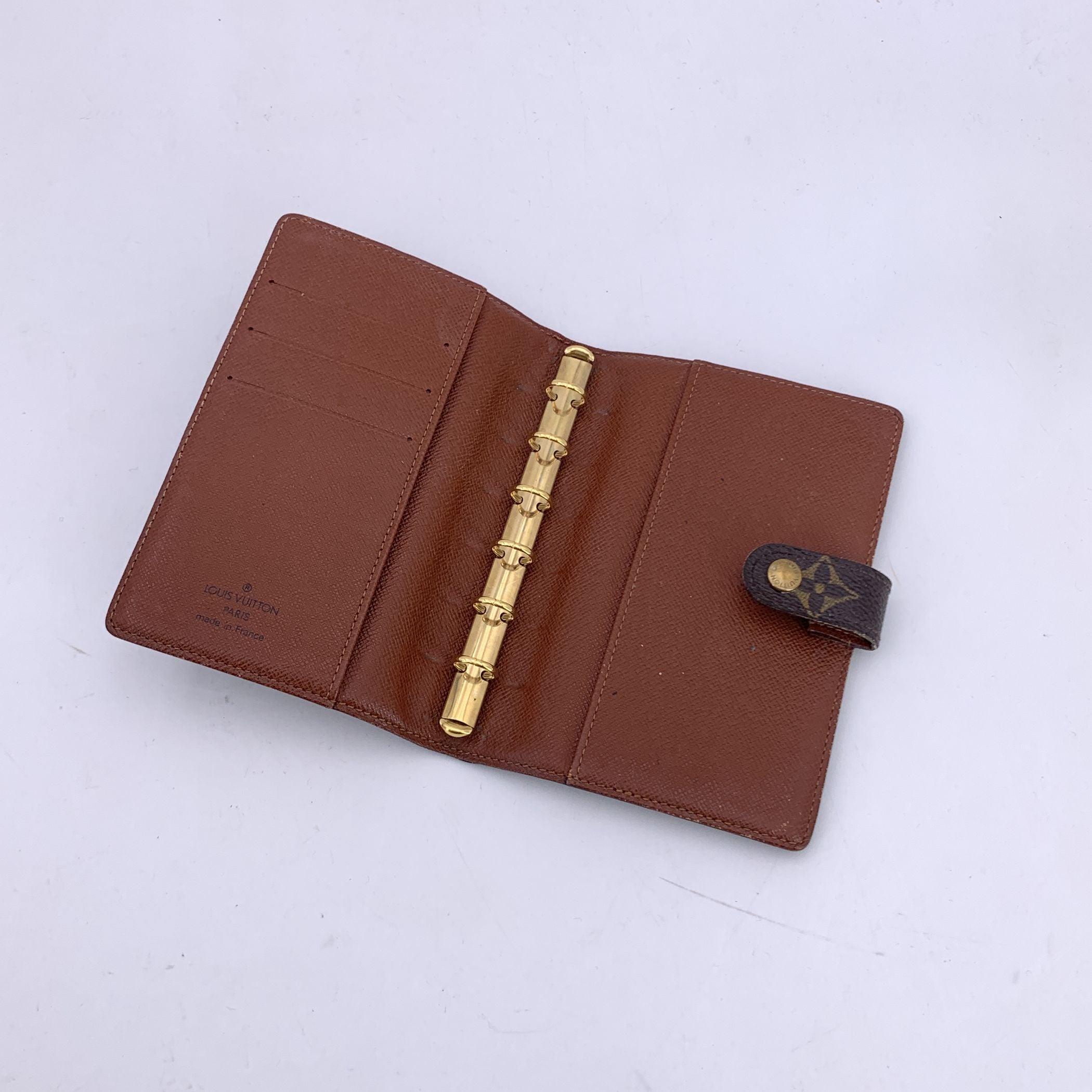 Louis Vuitton Vintage Agenda Cover PM 6 Ring in Monogram Canvas For Sale 2