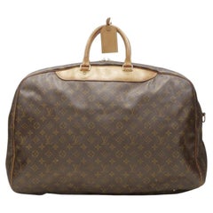 LOUIS VUITTON VIntage Alize - Borsa a 2 scomparti con monogramma in pelle marrone