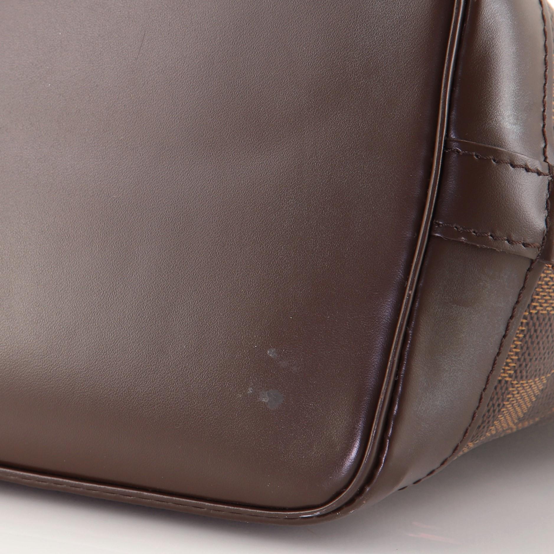 Brown Louis Vuitton Vintage Alma Handbag Damier PM