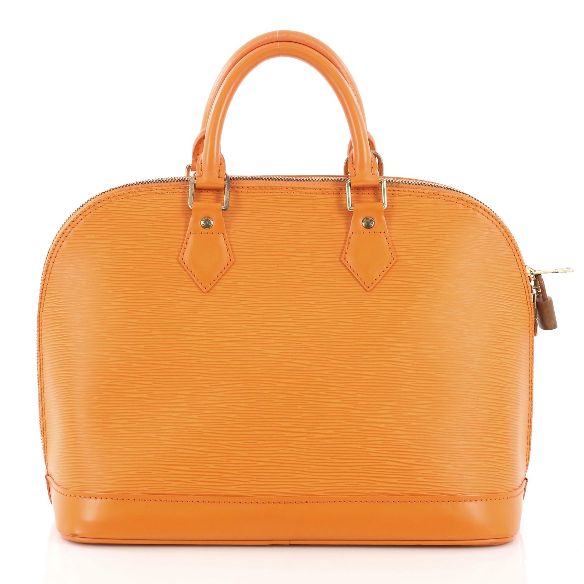 Louis Vuitton Vintage Alma Handbag Epi Leather PM In Good Condition In NY, NY