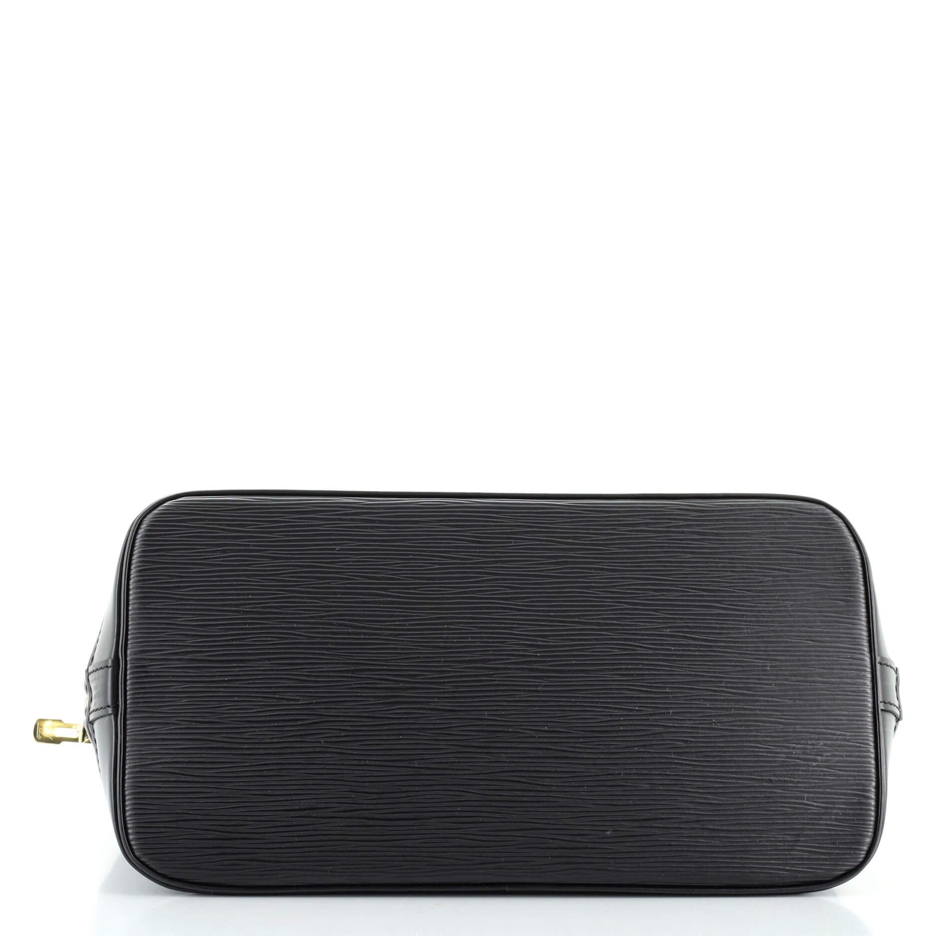 Louis Vuitton Vintage Alma Handbag Epi Leather PM In Good Condition In NY, NY