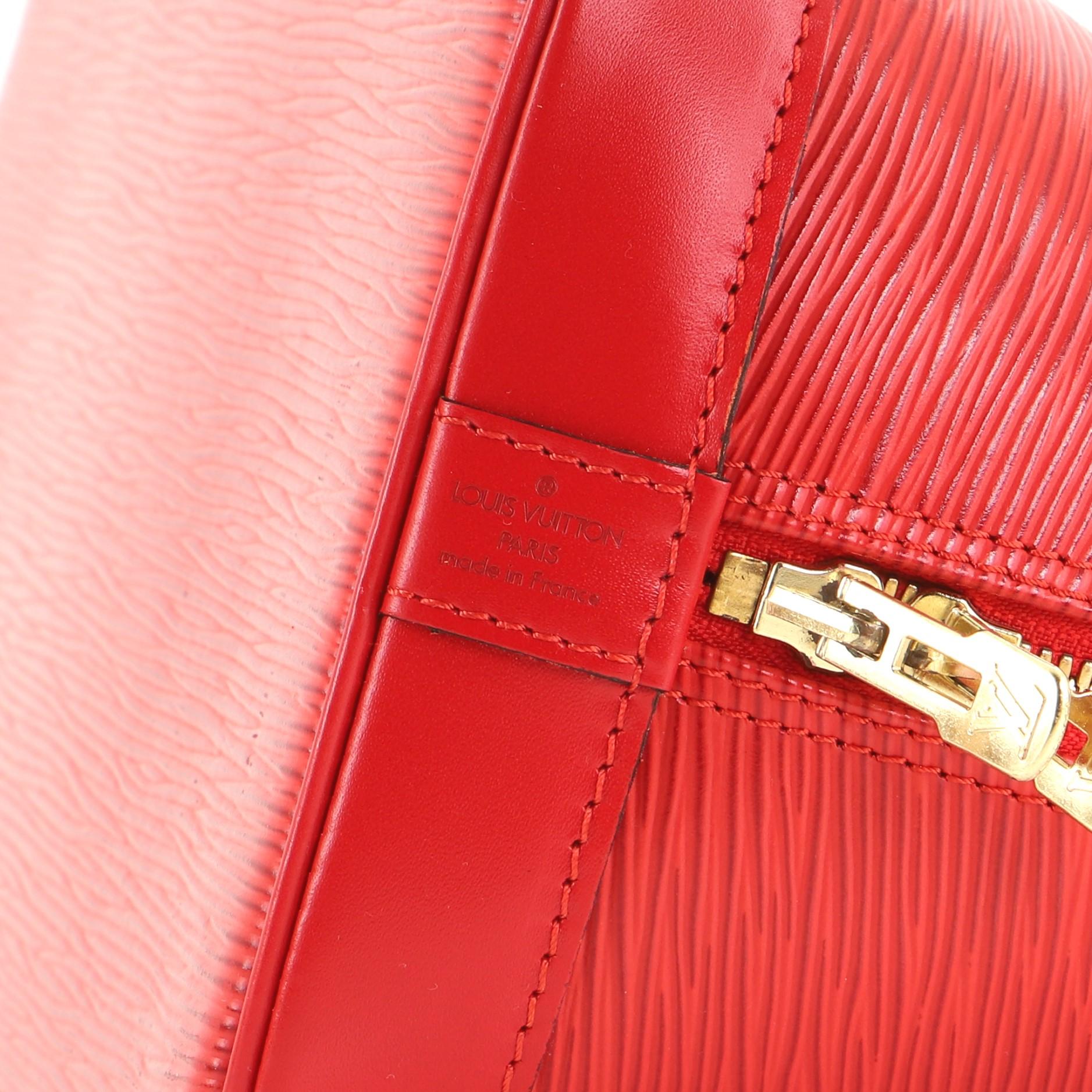 Louis Vuitton Vintage Alma Handbag Epi Leather PM 3