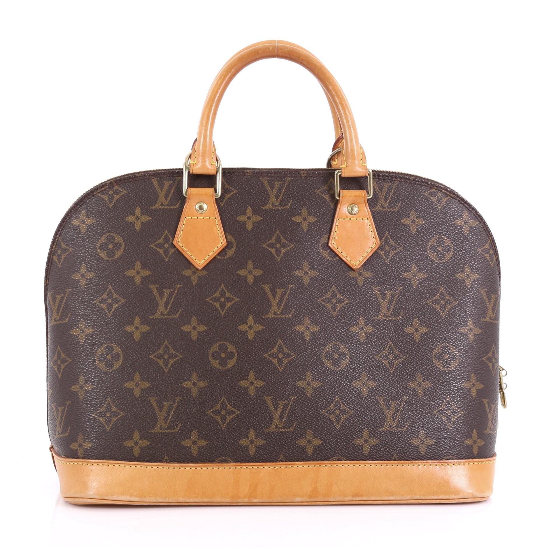 Louis Vuitton Vintage Alma Handbag Monogram Canvas PM In Good Condition In NY, NY