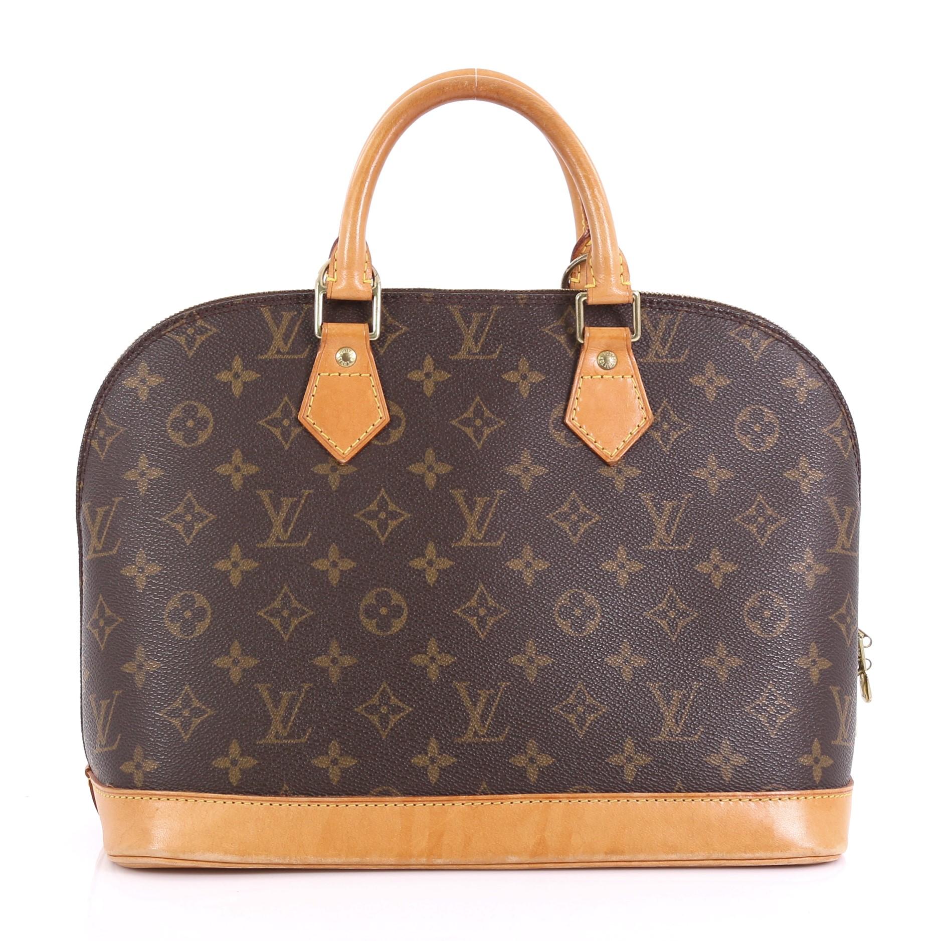 Louis Vuitton Vintage Alma Handbag Monogram Canvas PM at 1stDibs