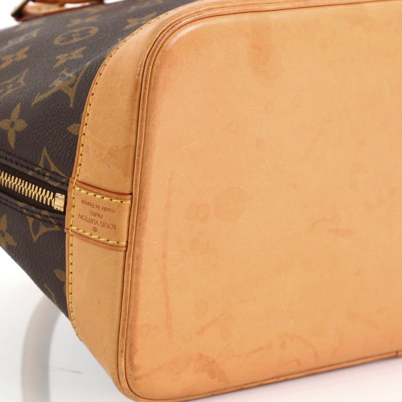 Louis Vuitton Vintage Alma Handbag Monogram Canvas PM 1