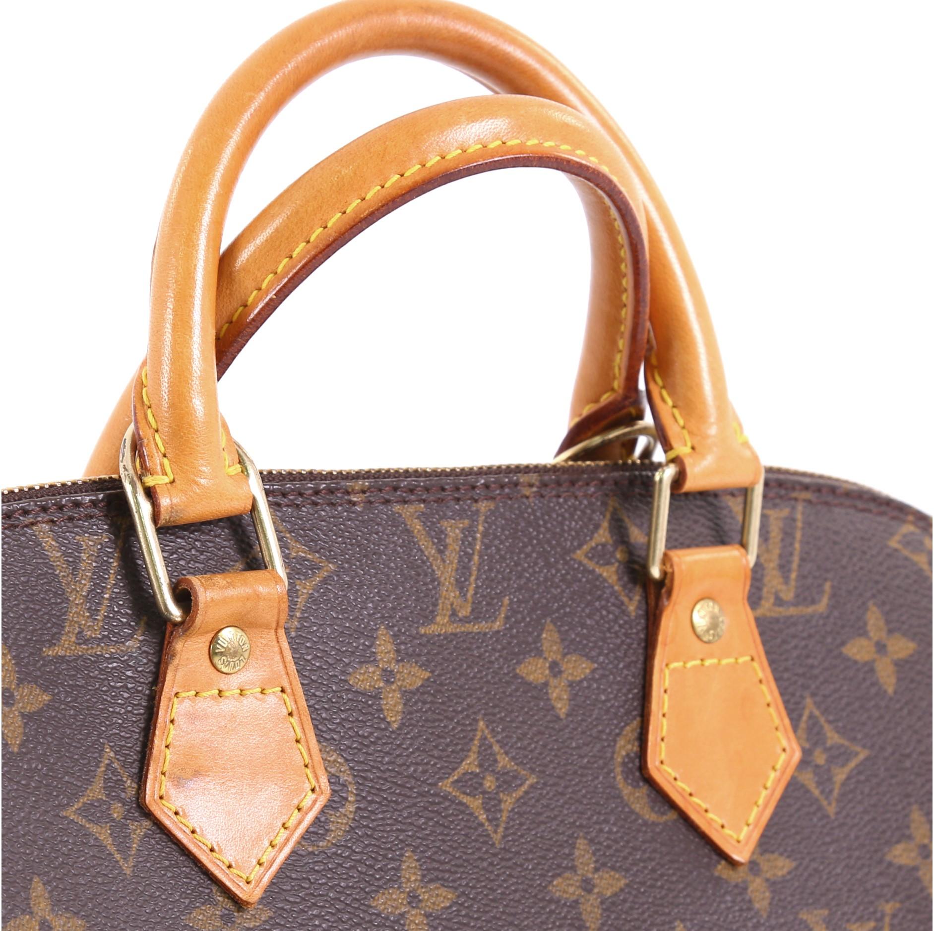 Louis Vuitton Vintage Alma Handbag Monogram Canvas PM 3