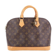 Louis Vuitton Vintage Alma Handbag Monogram Canvas PM Louis Vuitton Vintage Alma Handbag Monogram Canvas PM