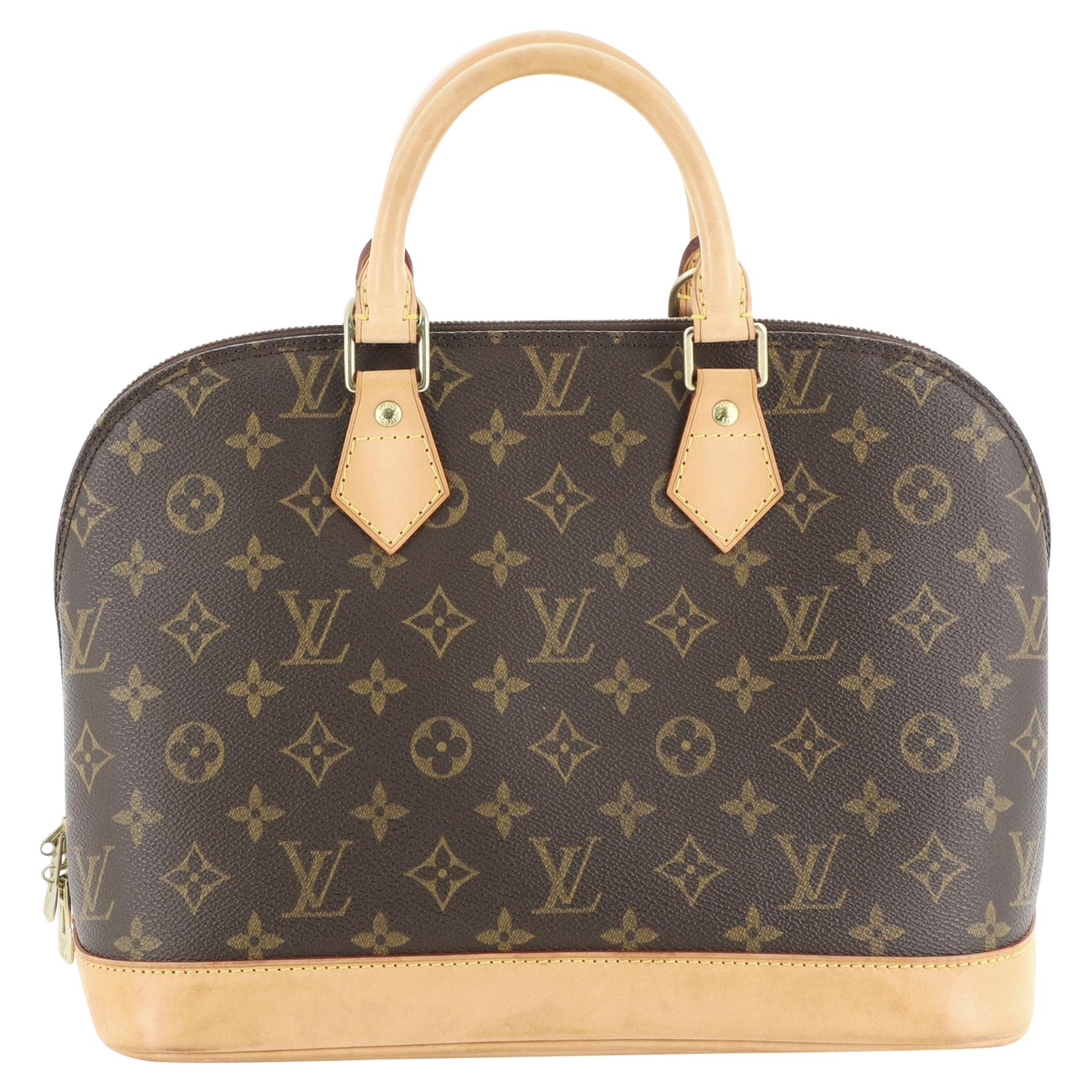 Louis Vuitton Vintage Alma Handbag Monogram Canvas PM