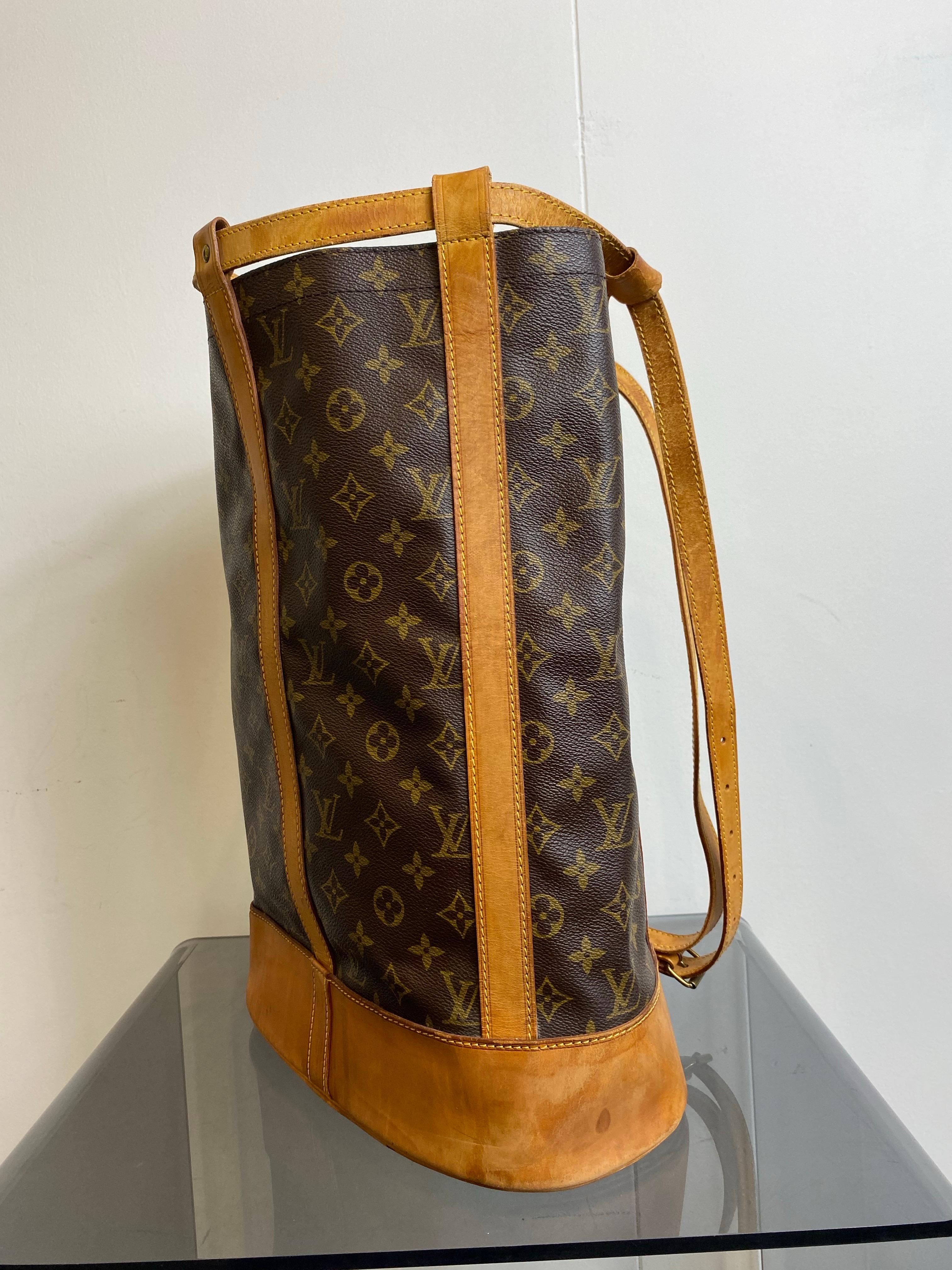 Marron Sac vintage Louis Vuitton modèle Randonnee GM en vente