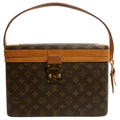 LOUIS VUITTON Vintage Beauty Case In Brown Canvas