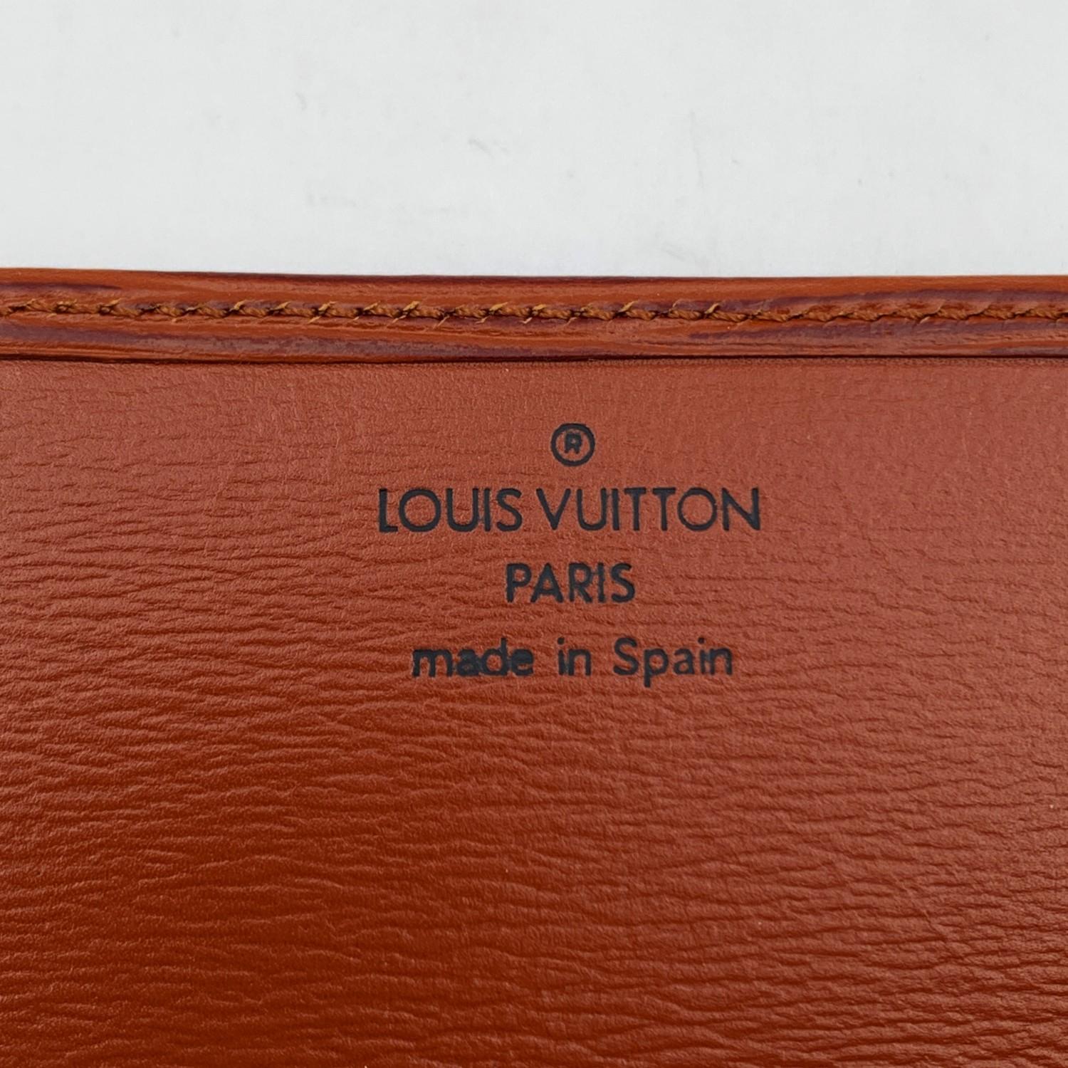 Louis Vuitton Vintage Beige Epi Leather Long Bifold Bill Wallet 1