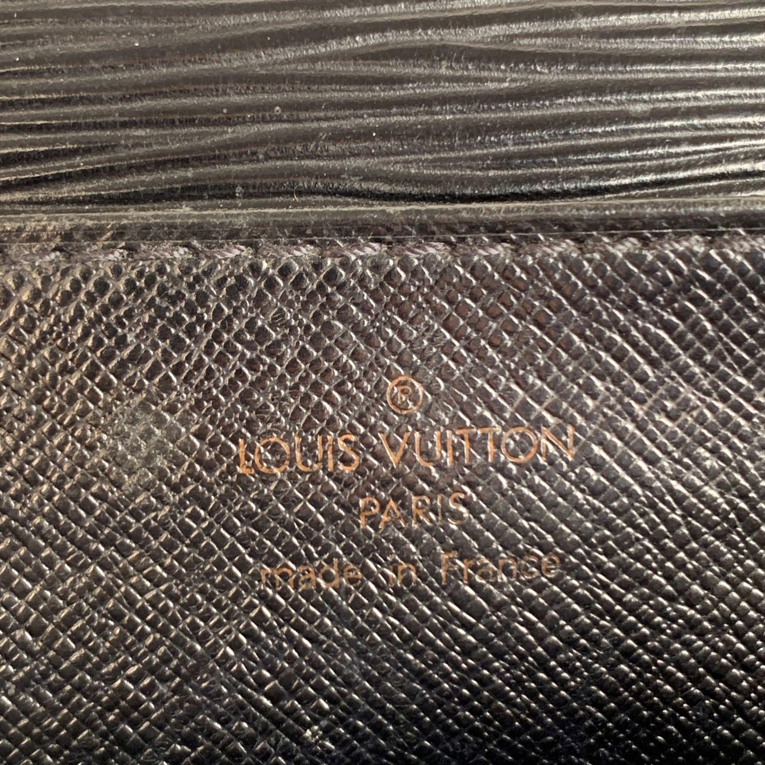 Louis Vuitton Vintage Black Epi Leather Ambassadeur Briefcase 12