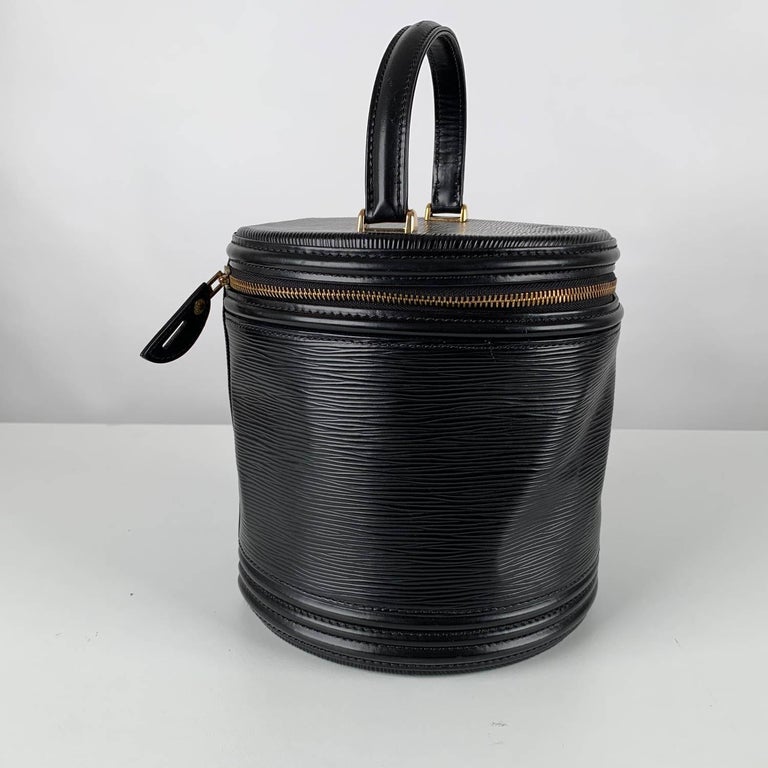 Louis Vuitton Vintage Black Epi Leather Cannes Top Handle Bag For Sale at 1stdibs