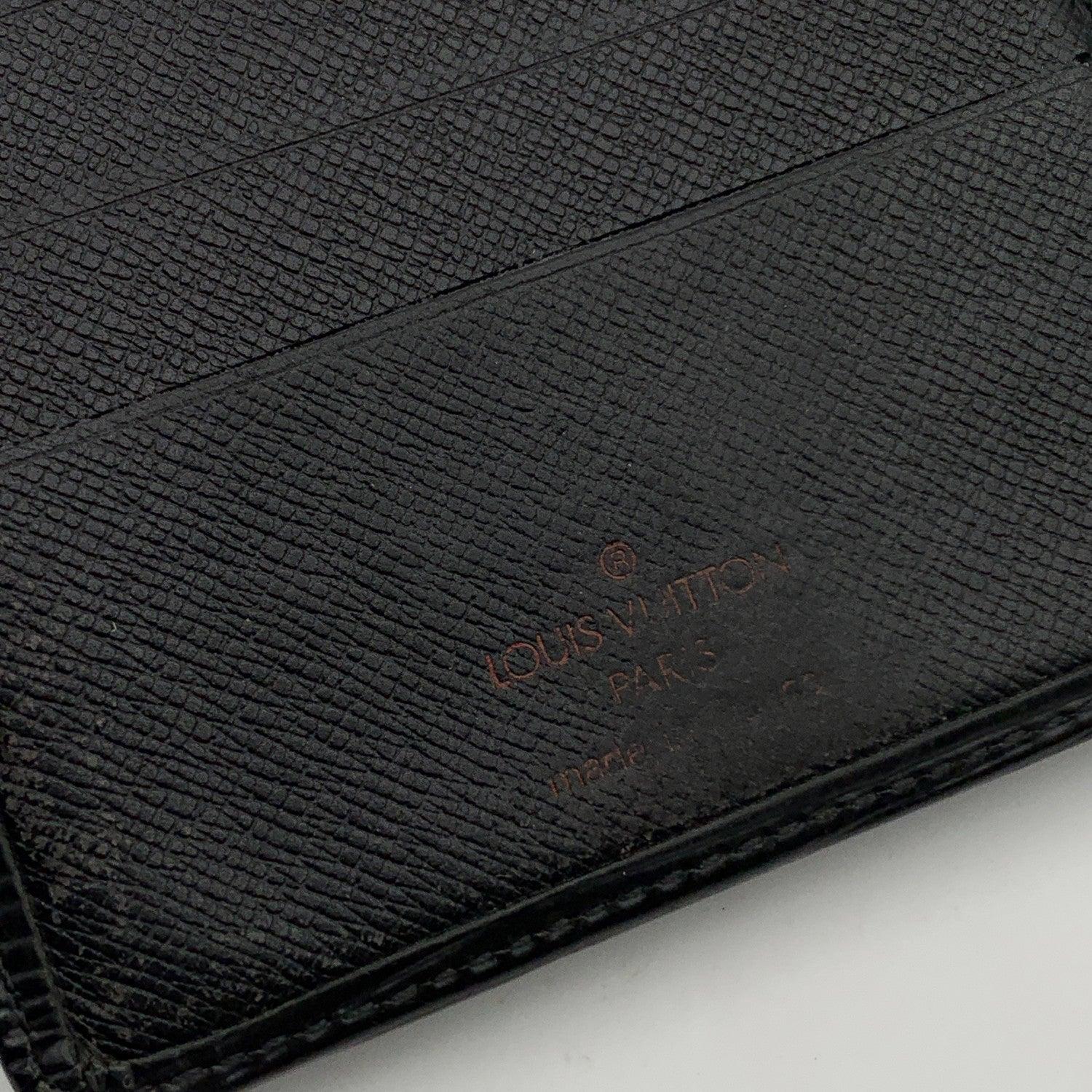 Louis Vuitton Vintage Black Epi Leather Compact Wallet Coin Purse 2
