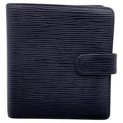 Louis Vuitton Vintage Black Epi Leather Compact Wallet Coin Purse