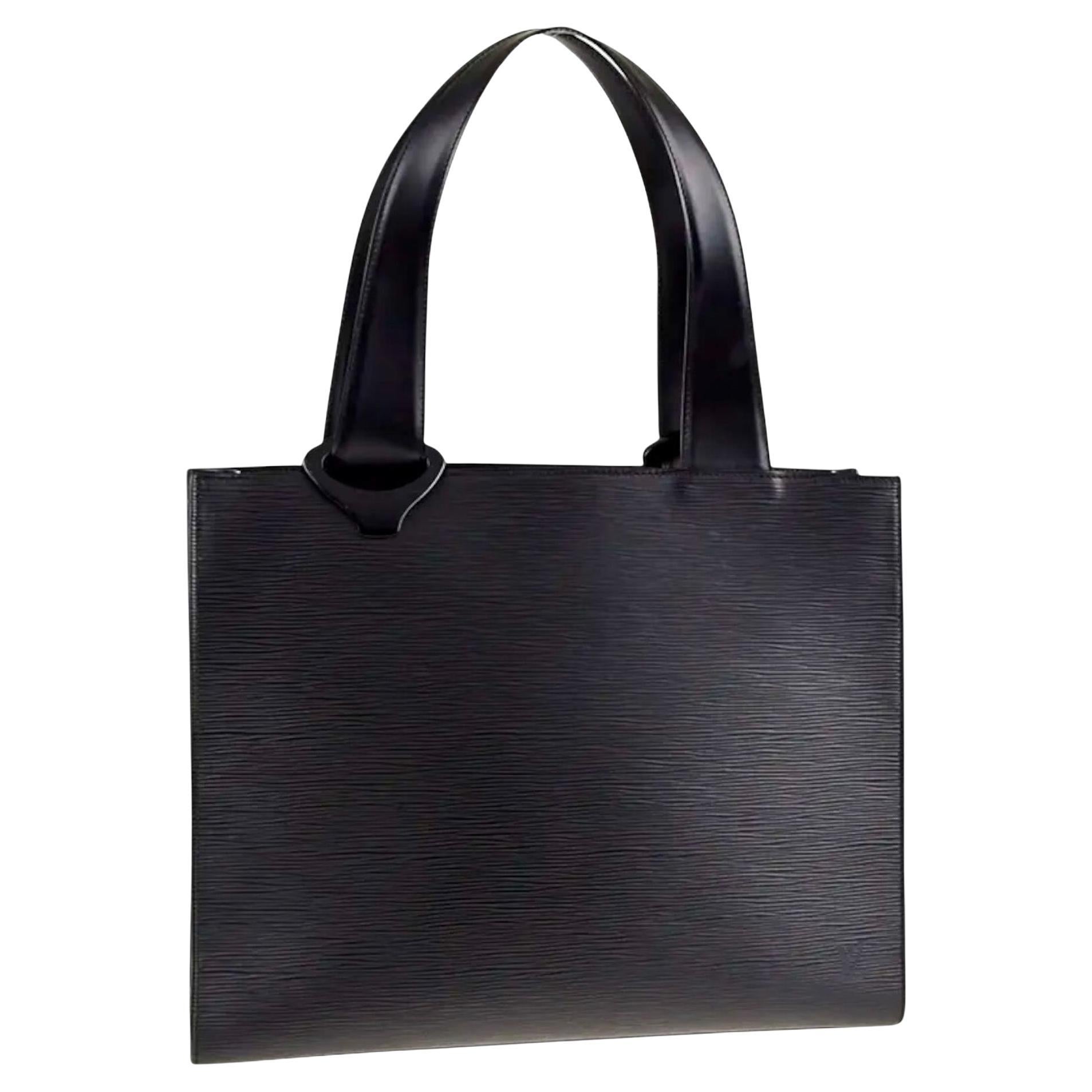 Louis Vuitton Vintage Black Epi Leather Gemeaux Tote