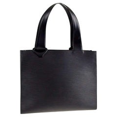 Louis Vuitton Vintage Black Epi Leather Gemeaux Tote